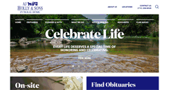 Desktop Screenshot of hollyfuneralhome.com