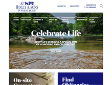 Tablet Screenshot of hollyfuneralhome.com